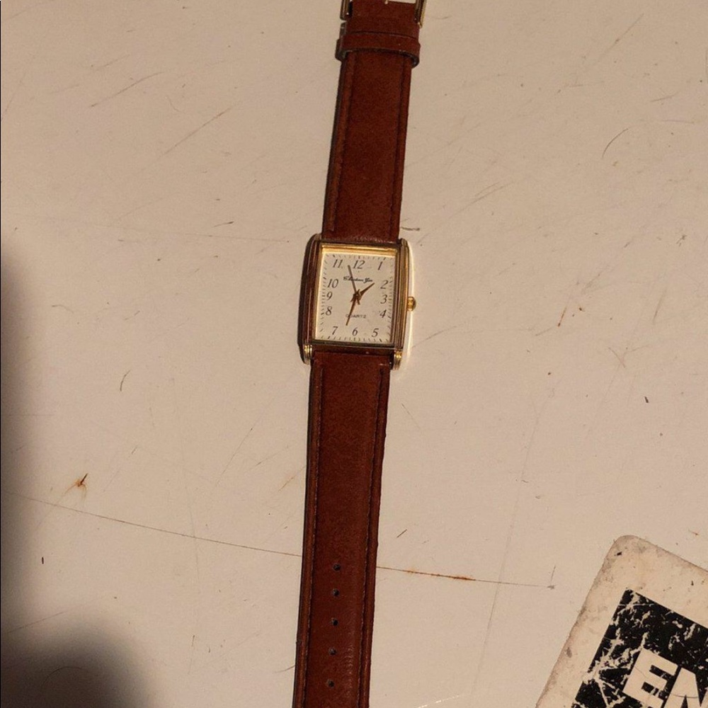 Leather watch
